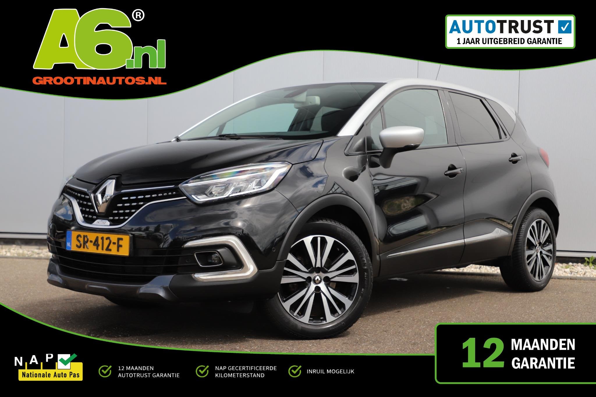 Renault Captur 1.2 TCe Initiale Paris BOSE Lederen Bekleding, Voorwielaandrijving, Gebruikt, Euro 6, 4 cilinders