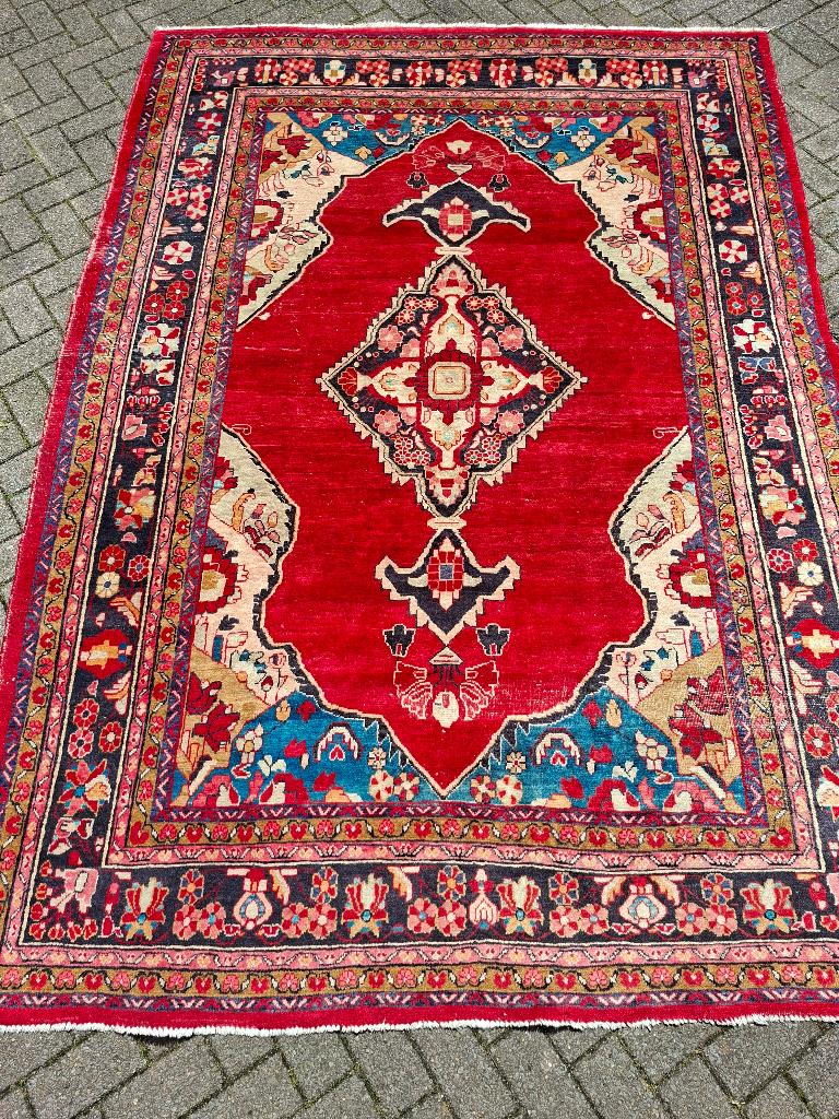 Antiek Heriz/Serapi tapijt, Antiek en Kunst, Antiek | Kleden en Textiel, Ophalen