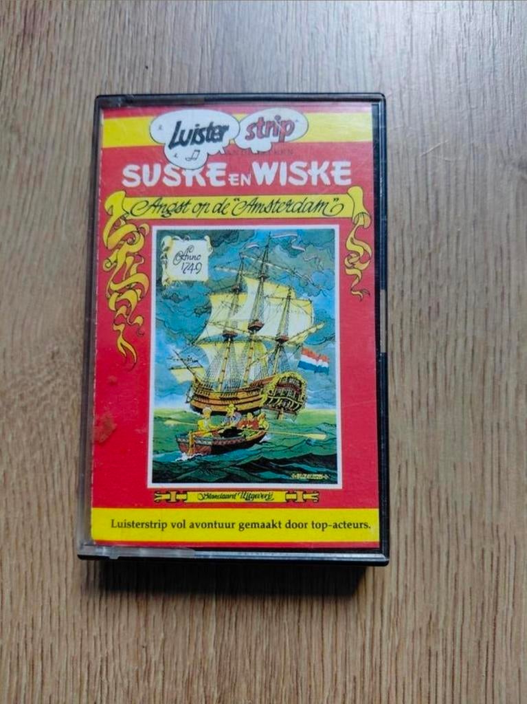 Suske en Wiske cassettebandje Angst op de Amsterdam, Cd's en Dvd's, Cassettebandjes, Gebruikt, Kinderen en Jeugd, 1 bandje, Ophalen of Verzenden