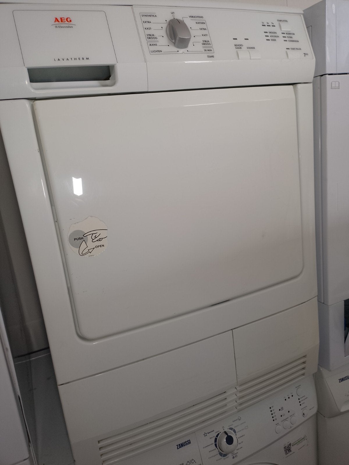 Aeg Lavatherm 55640 7 KG ( met garantie ), 6 tot 8 kg, Anti-kreukfase, Ophalen of Verzenden, Zo goed als nieuw