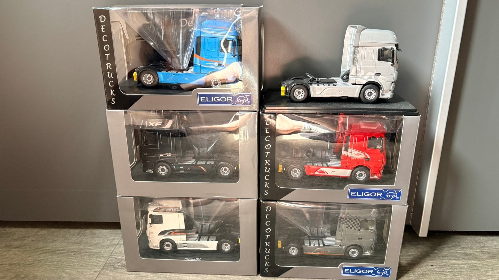 DAF collectie Eligor 1:43, Hobby en Vrije tijd, Modelauto's | 1:43, Ophalen of Verzenden, Zo goed als nieuw, Bus of Vrachtwagen