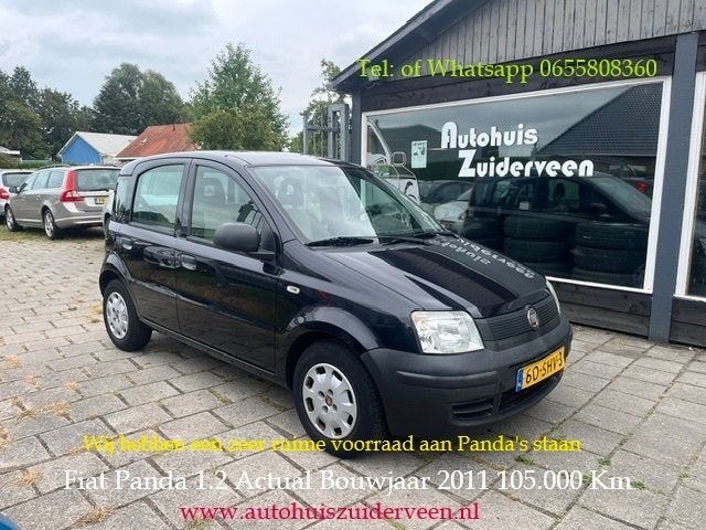FIAT Panda 1.2 69PK Actual Compleet onderhouden, Auto's, Fiat, 21 km/l, Euro 5, Stof, Gebruikt