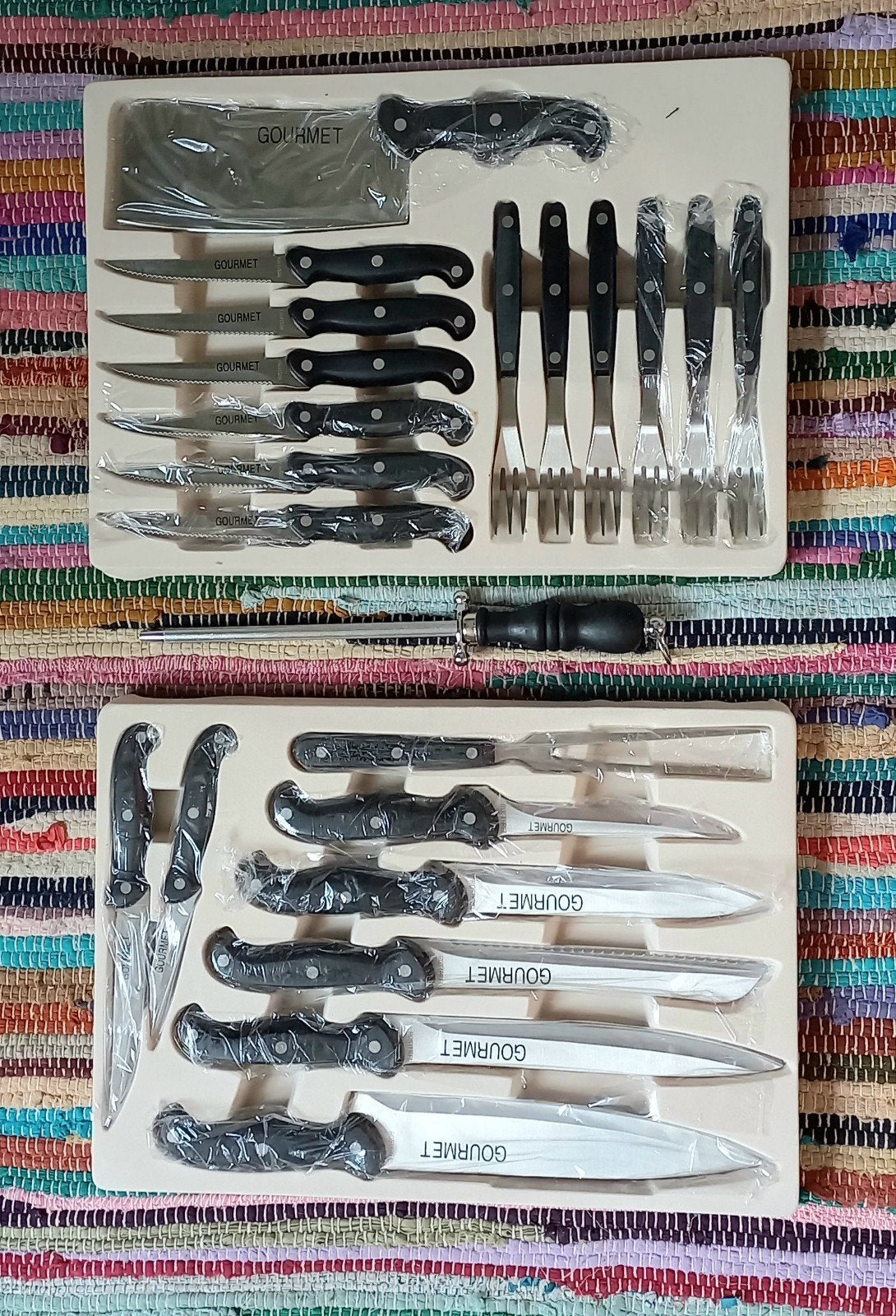 Luxe Gourmet bestekkoffer, Ophalen of Verzenden, Nieuw, Rvs of Chroom, Bestekset