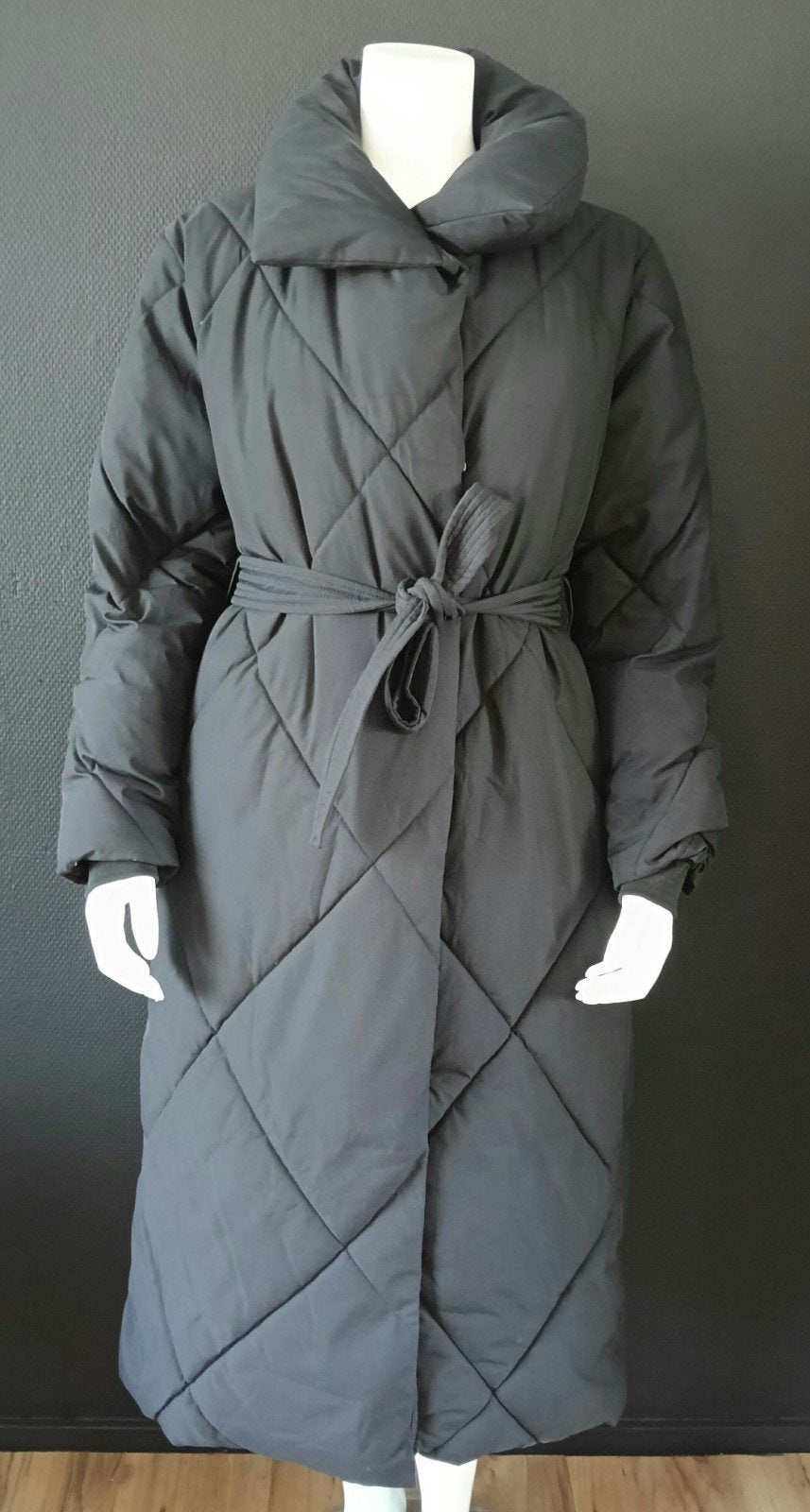 Lange zwarte jas, Maat 38/40 (M), Zwart, Vila, Ophalen of Verzenden