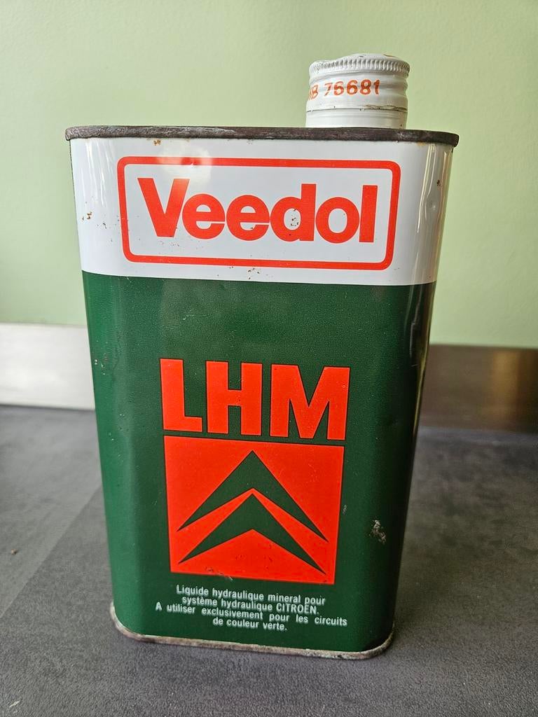 Veedol Olieblik / Citroën Olieblik garageblik, Verzamelen, Ophalen of Verzenden, Gebruikt, Overige