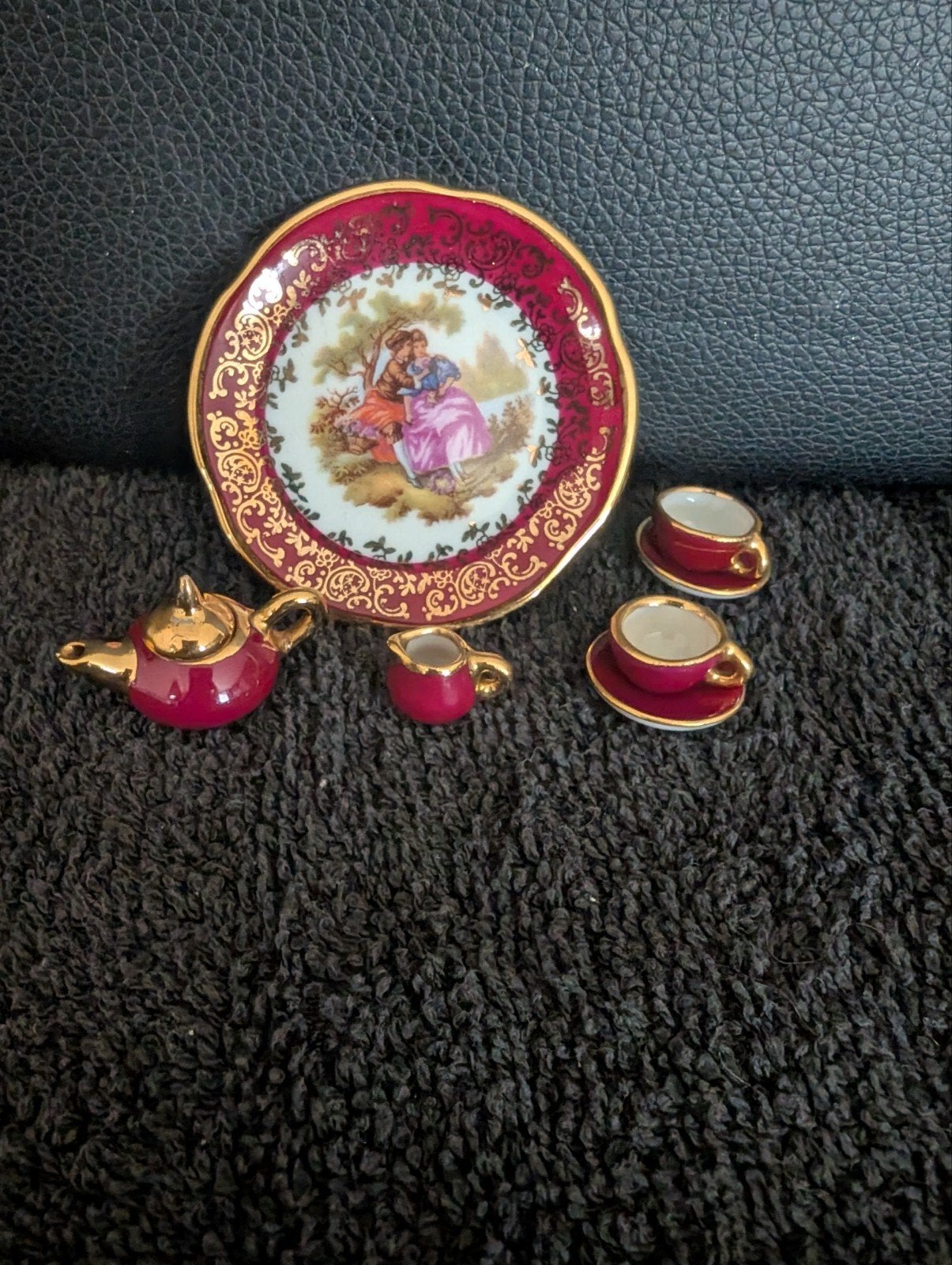 Miniatuur theeservies Limoges L. France, Ophalen of Verzenden