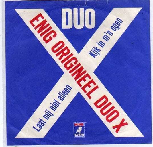 Duo X- Laat mij niet Alleen/ Kijk in m'n ogen, Cd's en Dvd's, Verzenden, 7 inch, Zo goed als nieuw, Levenslied of Smartlap