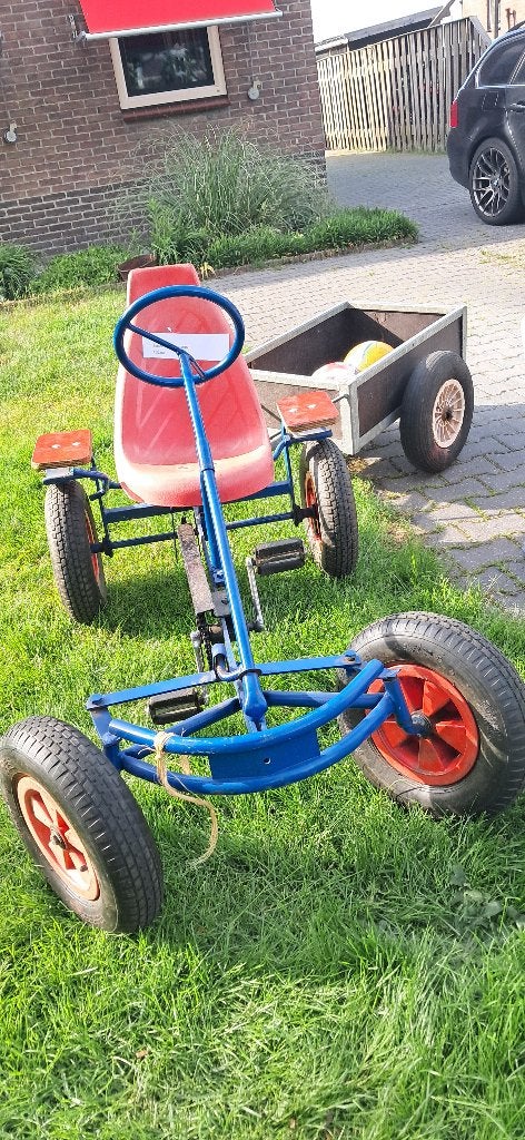 Skelter met kar en duo zit, Kinderen en Baby's, Speelgoed | Buiten | Skelters, Ophalen, Gebruikt, Overige merken, Duozit