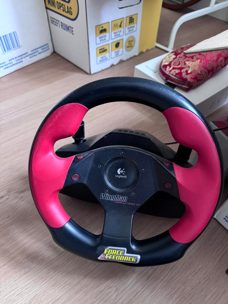 Logitech Wingman Force GP retro stuur, Ophalen of Verzenden, Zo goed als nieuw