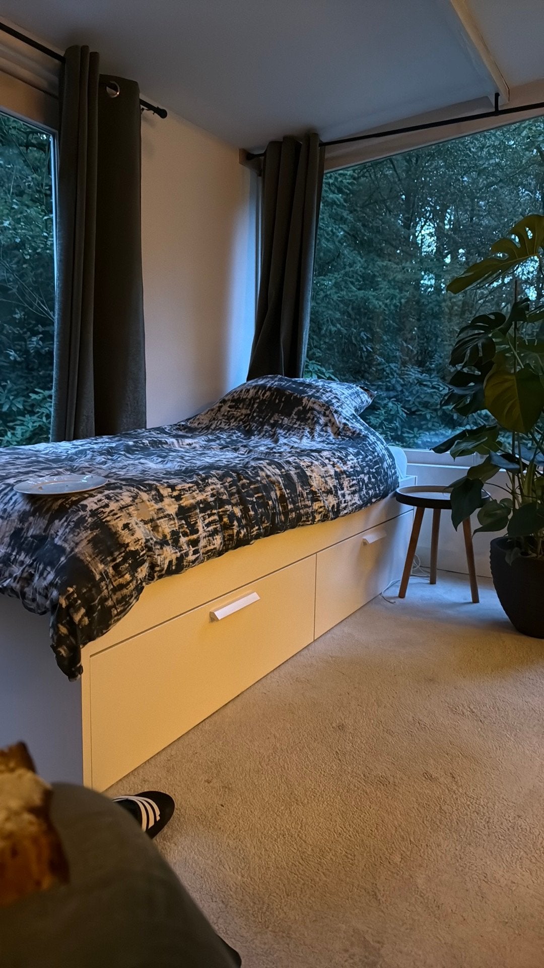 Ikea eenpersoonsbed wit, Ophalen, 90 cm, Eenpersoons, Wit