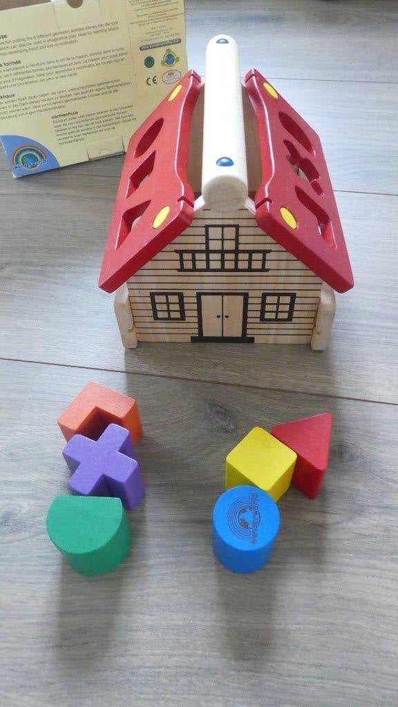 houten huisje (met vormpjes), Kinderen en Baby's, Ophalen of Verzenden, Zo goed als nieuw, Overige typen