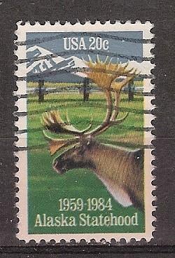 USA, Alaska, 25 jaar, 1984., Ophalen of Verzenden, Gestempeld, Noord-Amerika