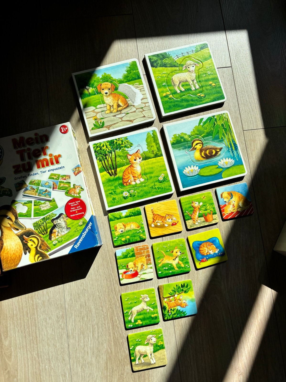 Ravensburger Mein Tier zu mir - Dieren puzzel, Ophalen of Verzenden, 10 tot 50 stukjes, Gebruikt, 0 tot 6 maanden