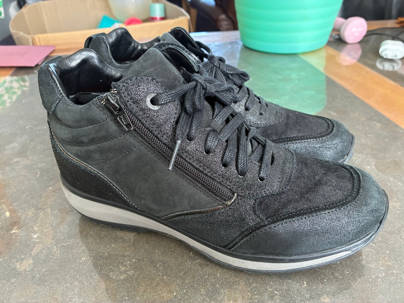 Xsensible Stretchwalker sneakers maat 40 - Zwart, Verzenden, Zwart, Sneakers of Gympen, Zo goed als nieuw