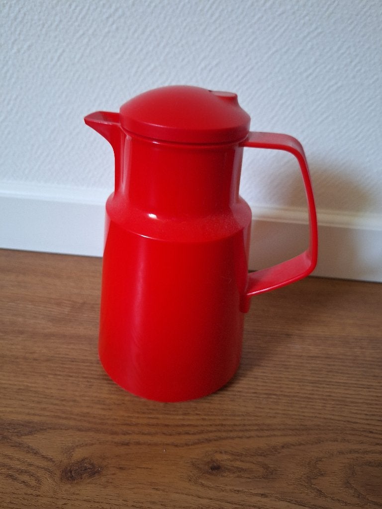 Rode thermoskan, Ophalen of Verzenden, Gebruikt
