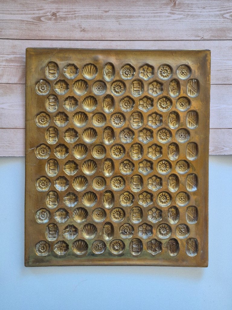 Chocolade vorm – plaat - koper, Antiek en Kunst, Antiek | Keukenbenodigdheden, Ophalen of Verzenden