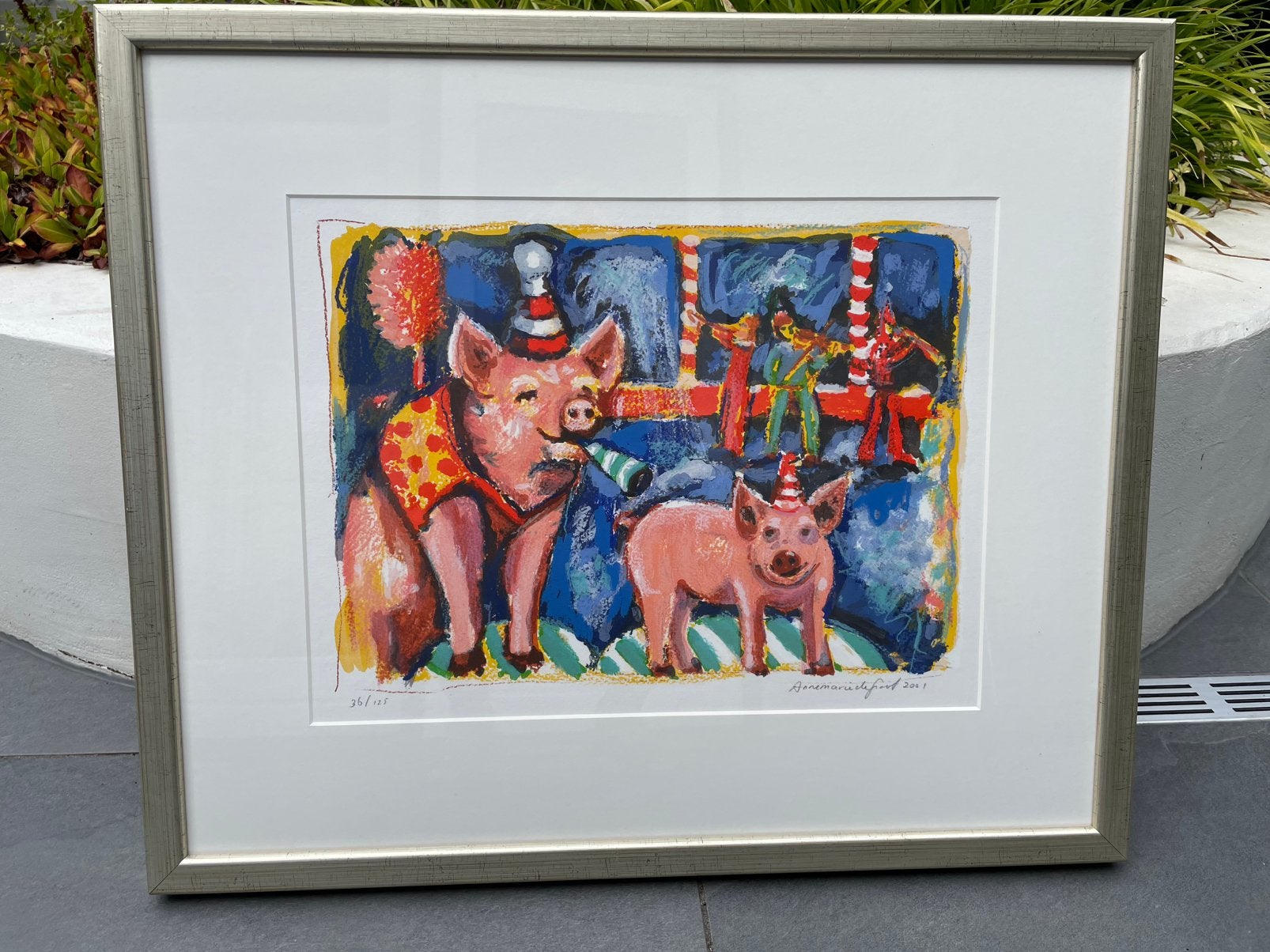 Zeefdruk 36/125 Annemarie de Groot, Ophalen