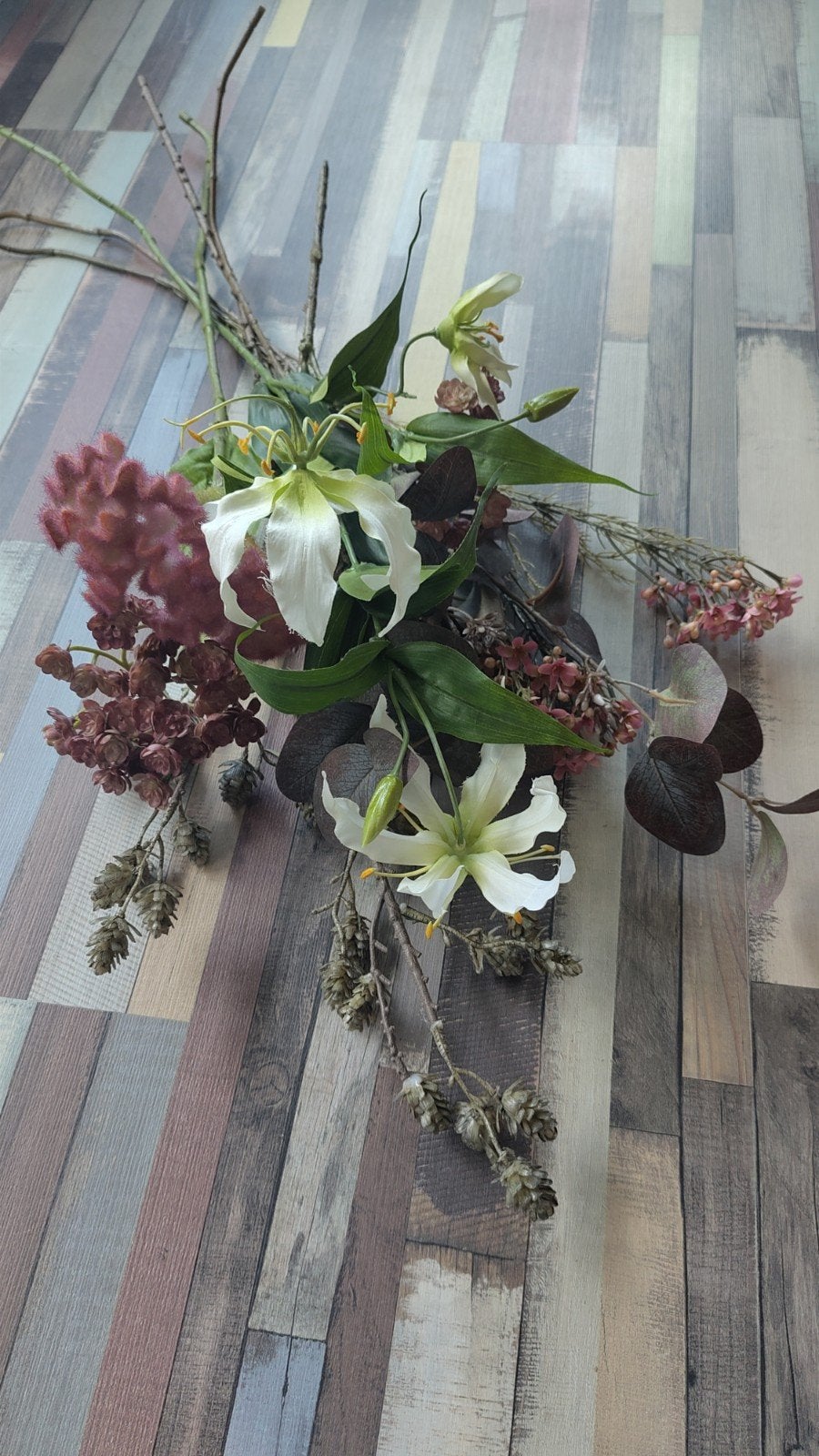 kunstbloemen Emerald, 7 stelen, Ophalen of Verzenden, Zo goed als nieuw, Kunstbloem, Emerald Eternal Green