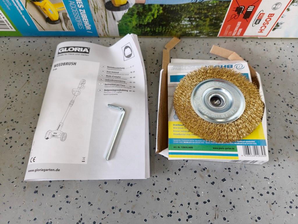 Gloria accu weedbrush, onkruidborstel, Tuin en Terras, Hand-tuingereedschap, Nieuw, Ophalen of Verzenden, /, /