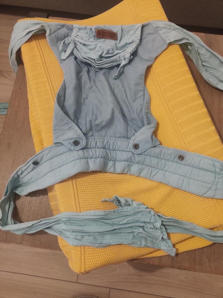 ByKay Mei Tai deluxe draagzak voor baby lichtblauw/turkoois, Overige merken, Draagdoek, Buik of Rug, Ophalen of Verzenden