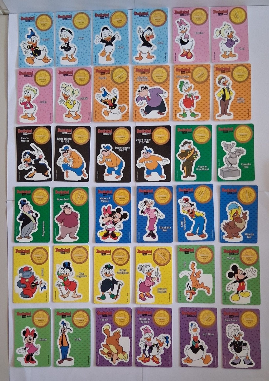 Donald Duck Duckstad clickcards Super de boer compleet, Verzamelen, Ophalen of Verzenden