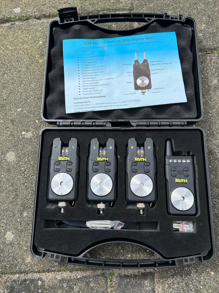 Faith Wicked Beetmelder Set - 3+1 Draadloze Beetmelders, Watersport en Boten, Hengelsport | Karpervissen, Ophalen, Zo goed als nieuw