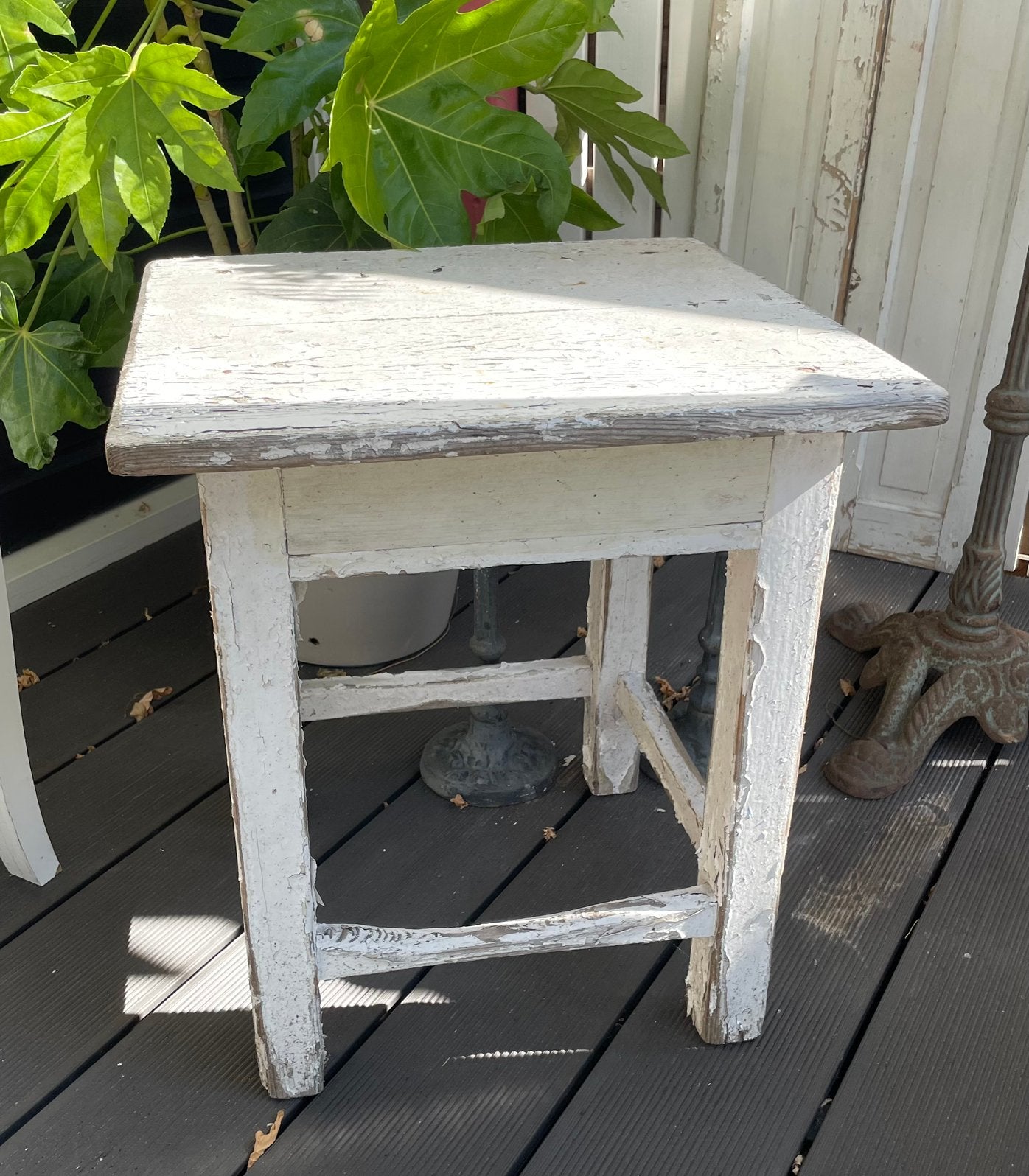 Brocante tafeltje/krukje, Ophalen