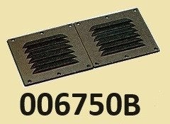 006750B Ventilatierooster kunststof zwart 255x115 mm € 8,95, Ophalen of Verzenden, Nieuw, Motor en Techniek