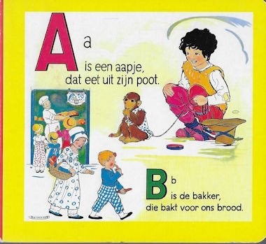 Rie Cramer: 3-tal verschillende ABC boekjes -A is een aapje., Boeken, Ophalen of Verzenden, Gelezen