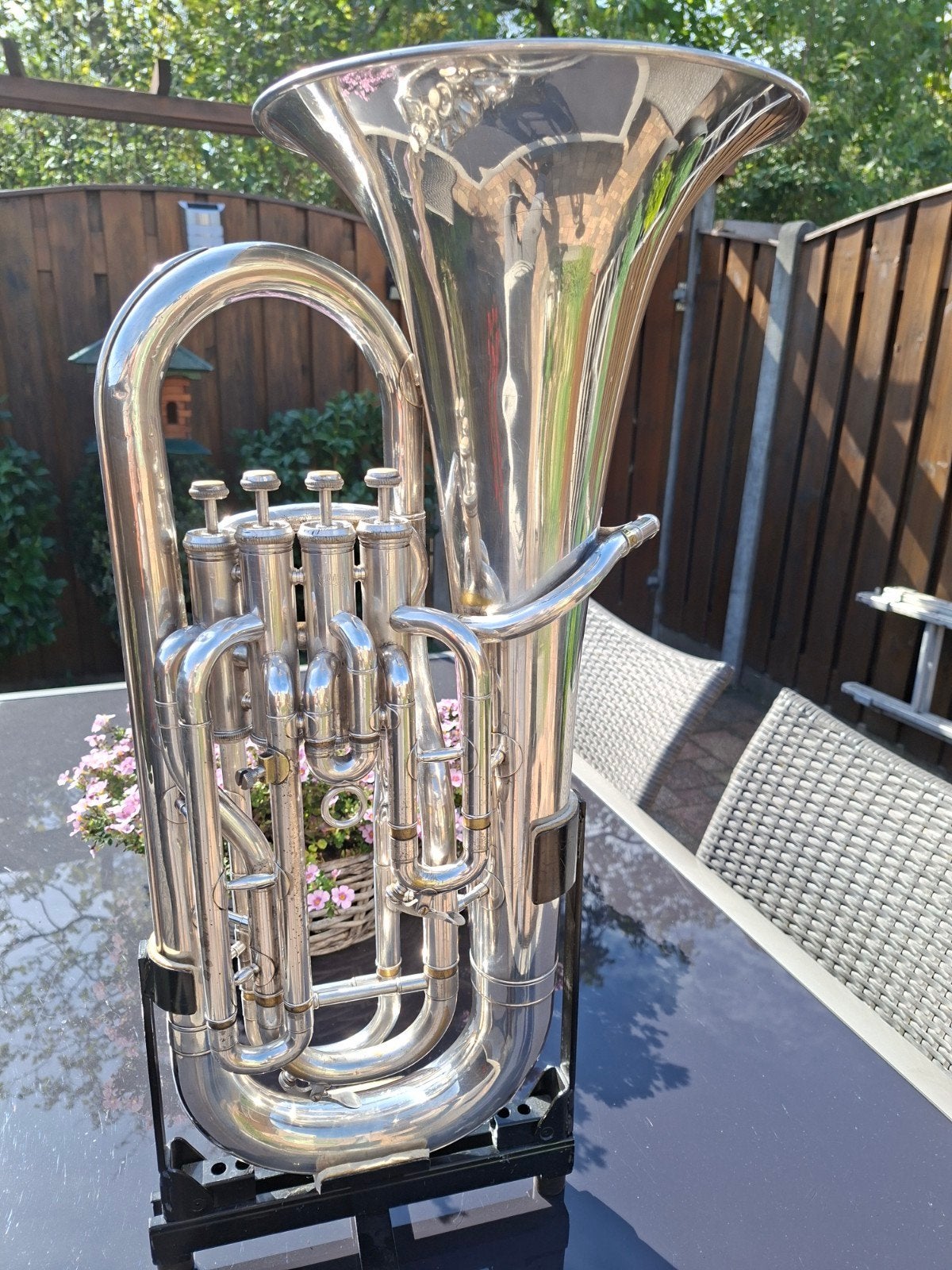 Yamaha euphonium 321S,4 ventiels, Muziek en Instrumenten, Ophalen of Verzenden, Gebruikt, Euphonium of Tenortuba, Met koffer of draagtas