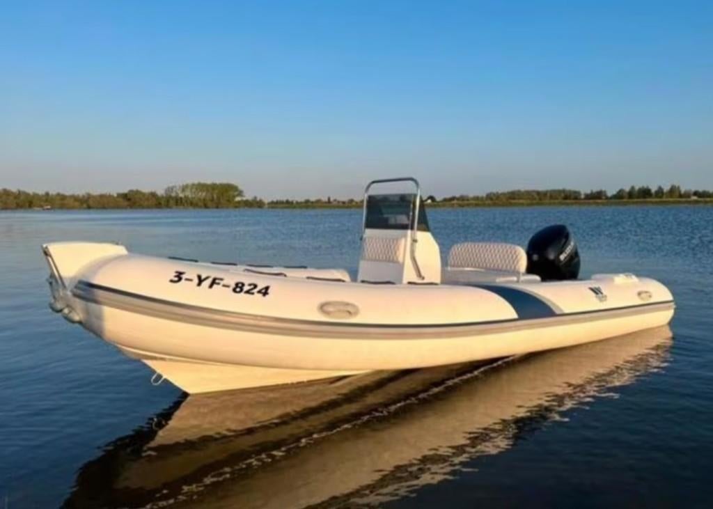 Zeer mooie Ribboot/Rubberboot/ Suzuki 90 PK, Watersport en Boten, Speedboten, Ophalen, 6 meter of meer, 70 tot 120 pk, Zo goed als nieuw