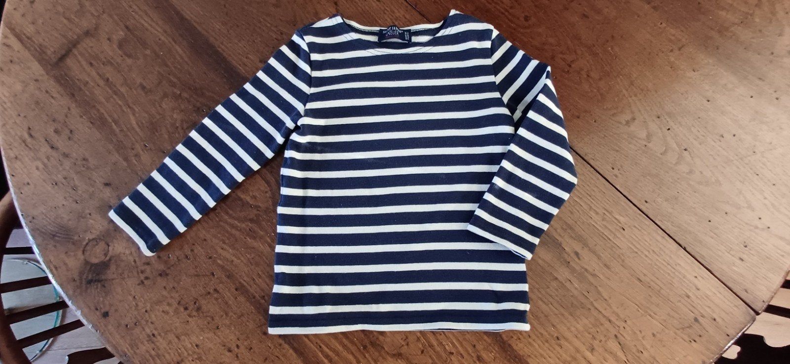 Saint James bretonse streepjes trui (blauw-wit), Ophalen of Verzenden, Zo goed als nieuw, Jongen, Trui of Vest