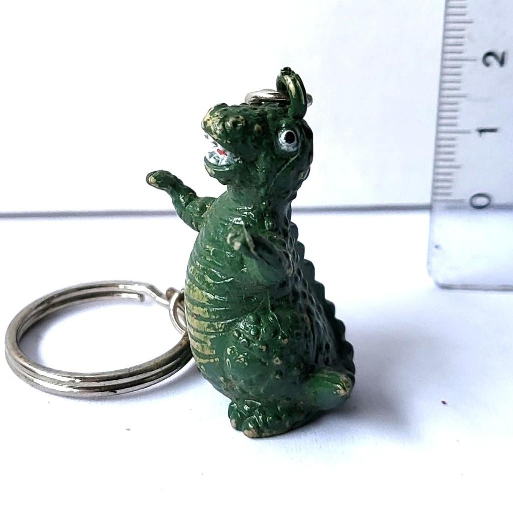 Vintage Retro Sleutelhanger Dinosaurus Monster Saur Godzilla, Ophalen of Verzenden, Gebruikt, Merk