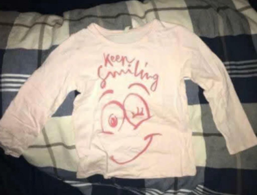 zalmkleurig shirt in maat 98/104 benetton, Kinderen en Baby's, Kinderkleding | Maat 98, Ophalen, Zo goed als nieuw, Meisje, Shirt of Longsleeve