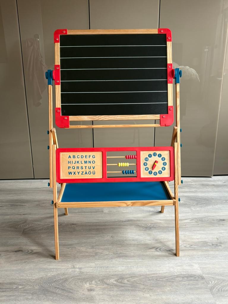 2-in-1 Whiteboard en Krijtbord met Draaifunctie, Ophalen, Gebruikt, Knutselen
