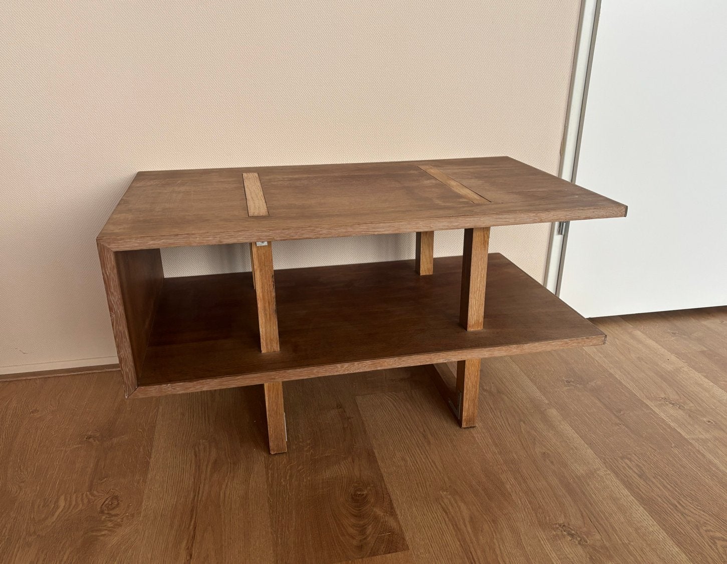 Vintage salon / bijzettafel - Hout - Jaren 60, Ophalen, Minder dan 45 cm, Gebruikt, 75 cm of meer