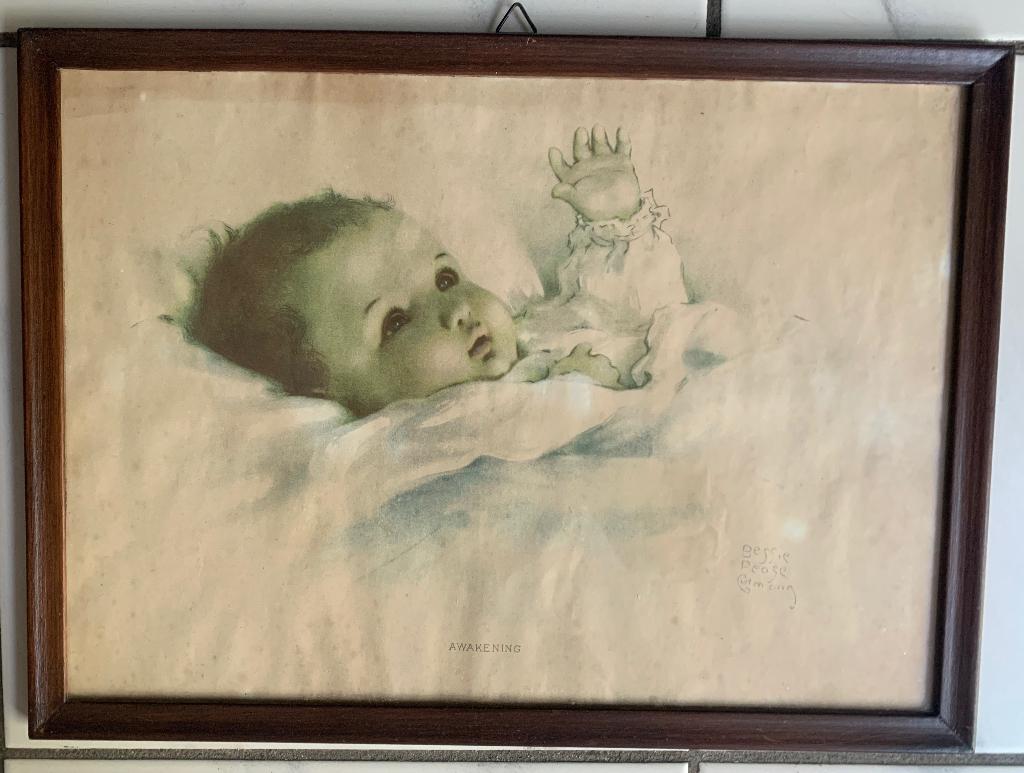 Litho Bessie Pease Gutmang ingelijst, Ophalen