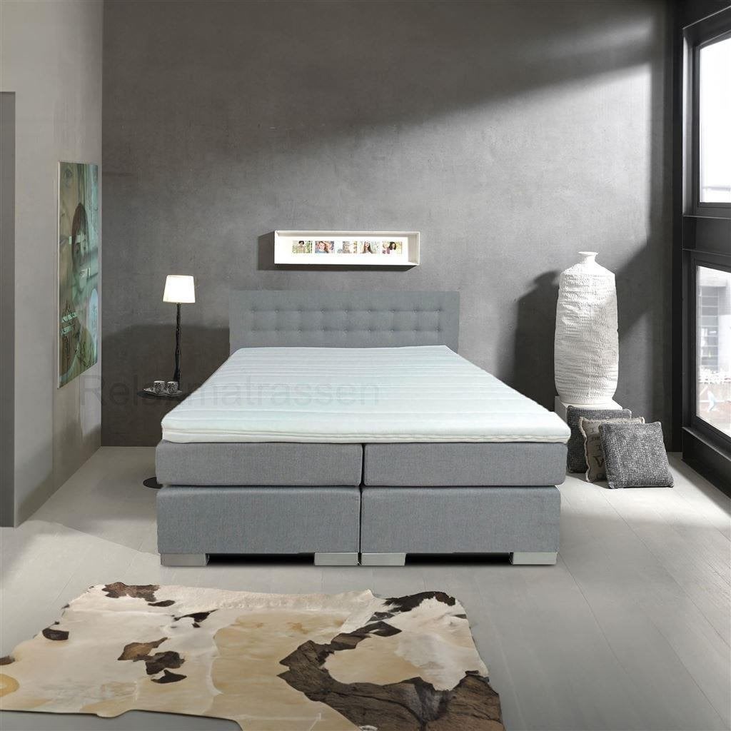 Boxspring Biance Set, Verzenden, Nieuw, Tweepersoons, Zwart
