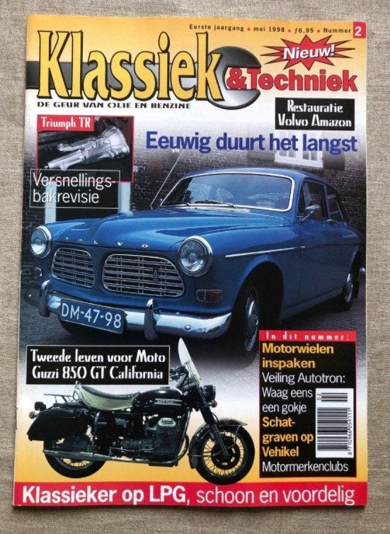 KT: Volvo Amazon, Moto Guzzi 850 GT, Triumph TR5, Ophalen of Verzenden, Zo goed als nieuw, Algemeen