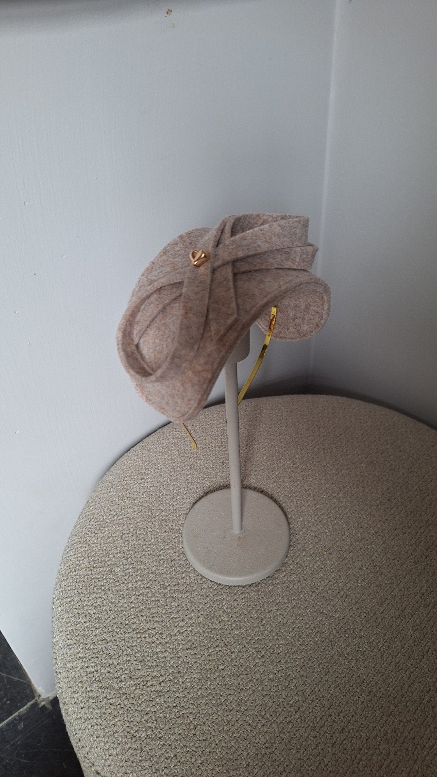 Beige Kinderfascinator - Elegant en Feestelijk, Hoed, Nieuw, Onbekend, One size fits all