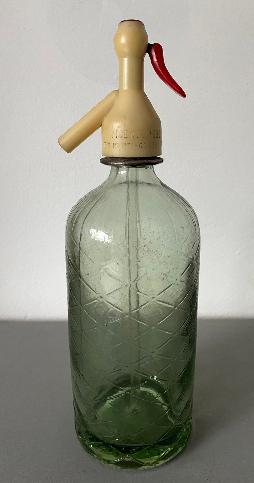 Spuitwaterfles groen, Antiek en Kunst, Ophalen of Verzenden