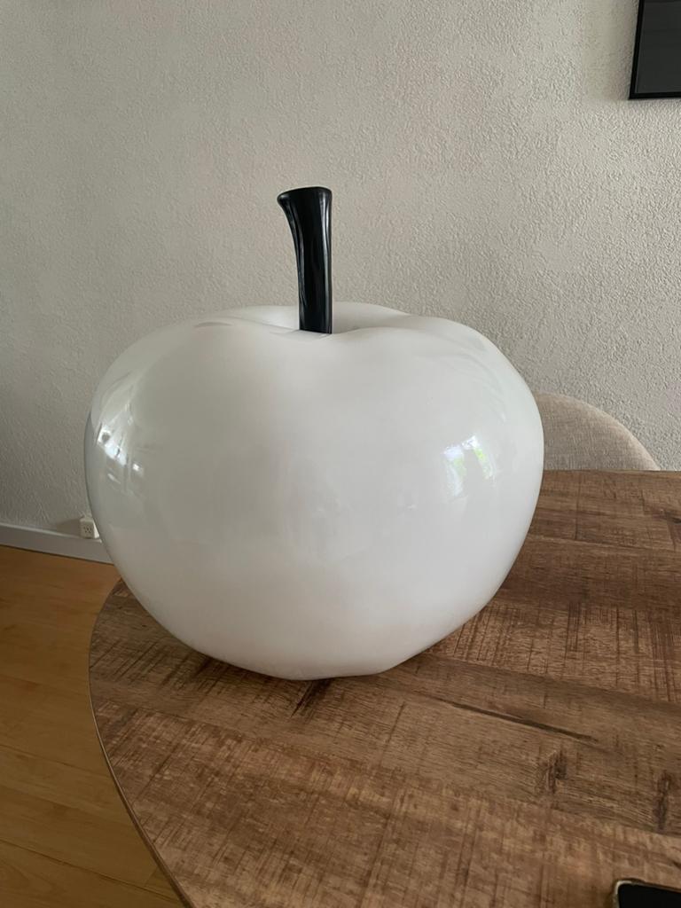 Decoratieve appel wit, Ophalen of Verzenden, Zo goed als nieuw, Wit