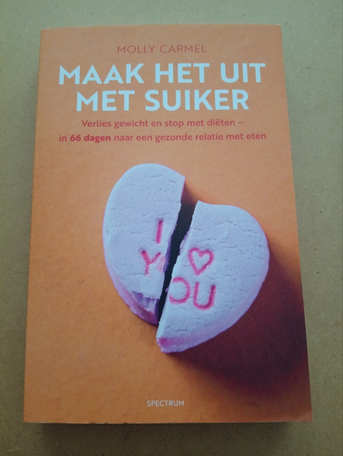 Maak het uit met suiker - Molly Carmel, Dieet en Voeding, Ophalen of Verzenden, Zo goed als nieuw, Molly Carmel