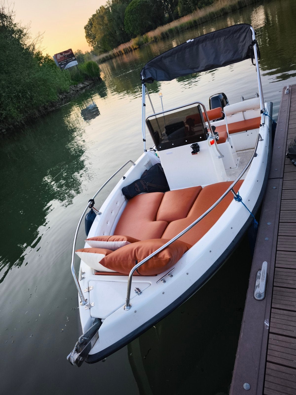 Console boot, 50 pk Suzuki, Kalf trailer, vaarbewijs vrij!, Watersport en Boten, Motorboten en Motorjachten, Benzine, Overige merken