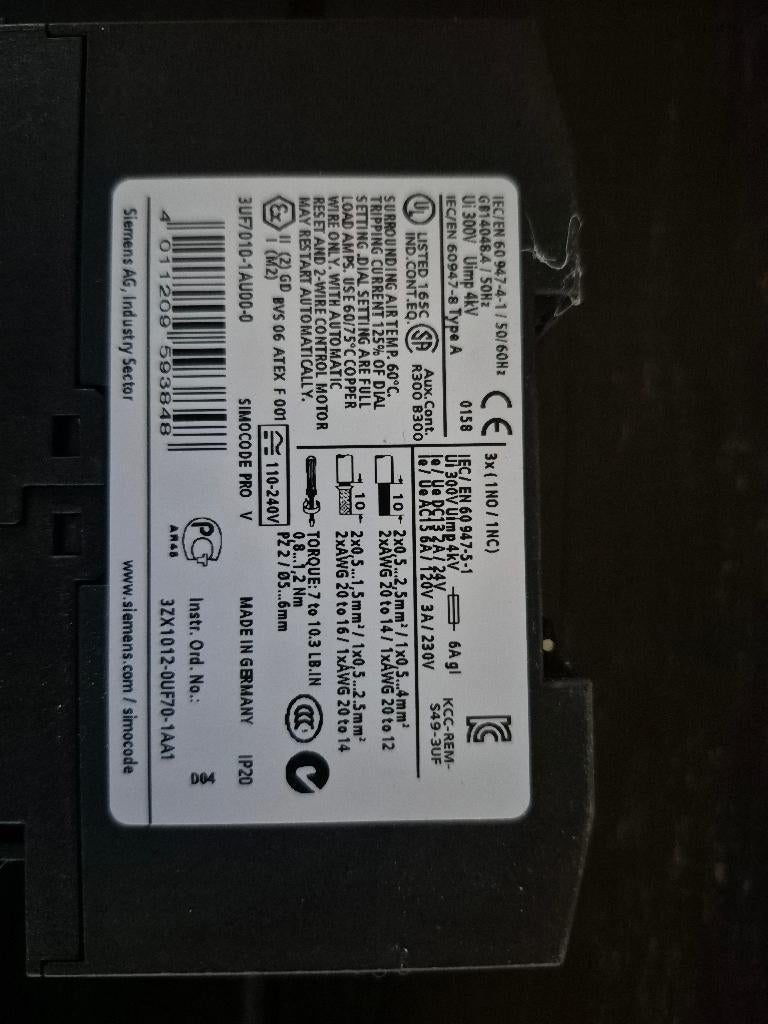 Siemens simocode DP, Ophalen of Verzenden, Nieuw
