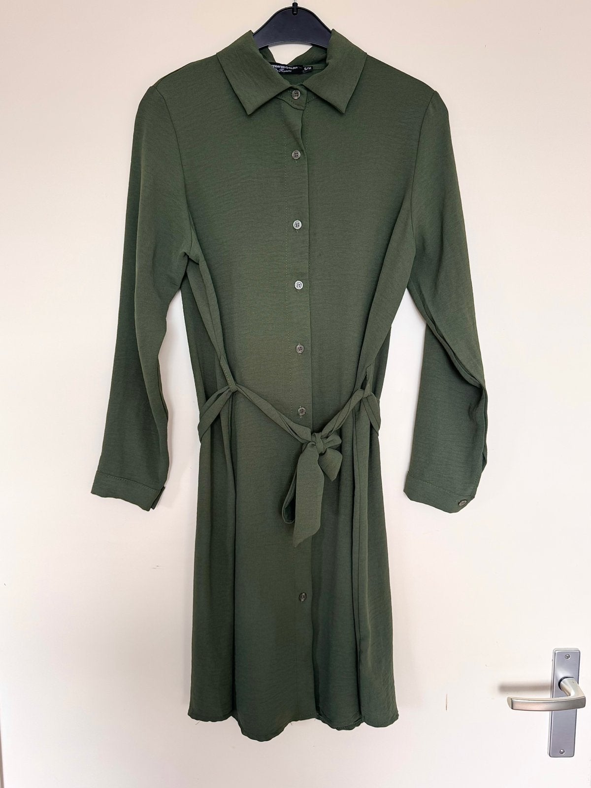 Musthaves by Elja khaki groene blousejurk – Maat S/M, Kleding | Dames, Ophalen of Verzenden, Knielengte, Maat 36 (S), Gedragen