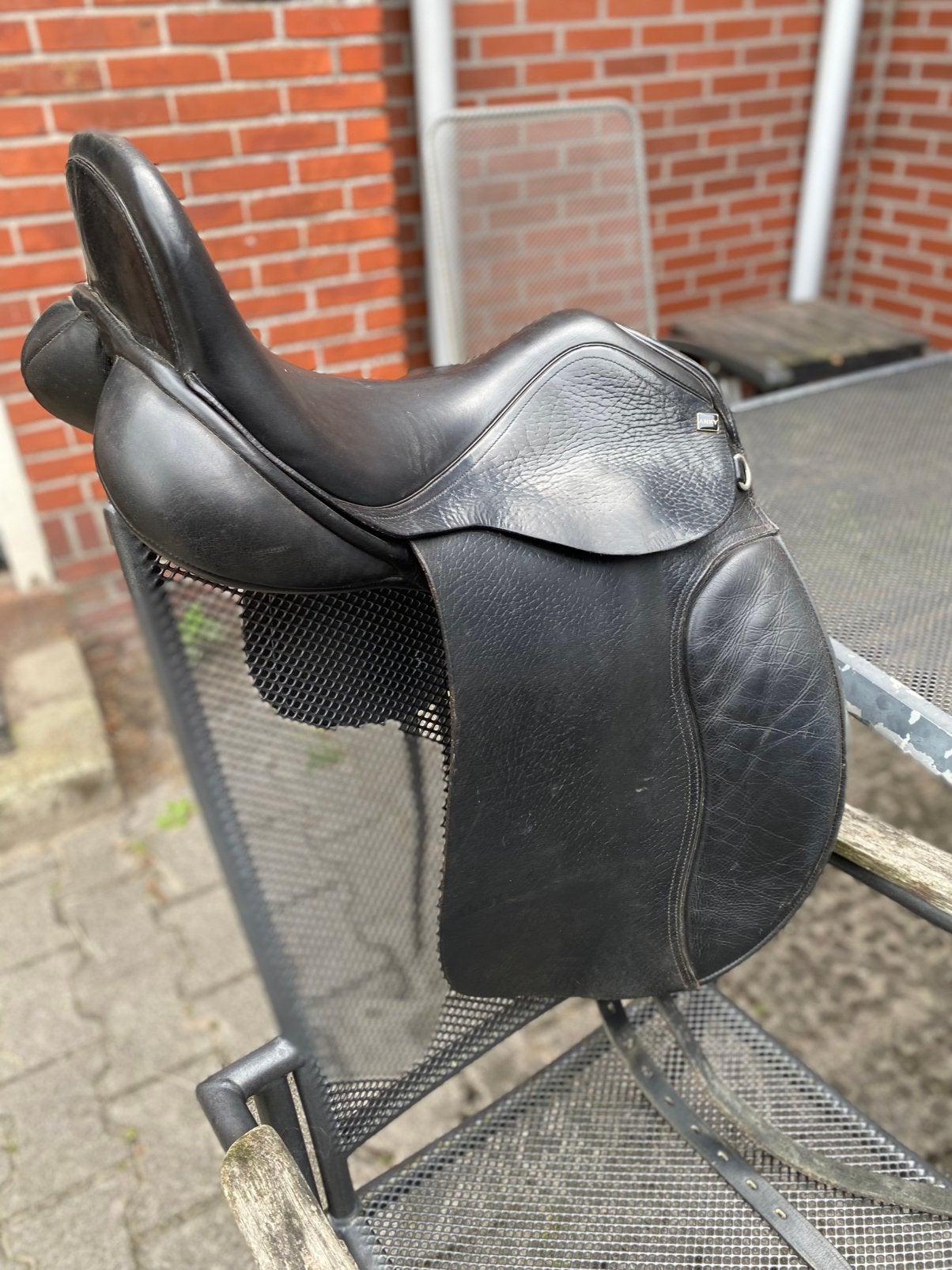 ANKY dressuurzadel 17 inch - wide - zwart, Ophalen, Gebruikt, Dressuur, Wijd