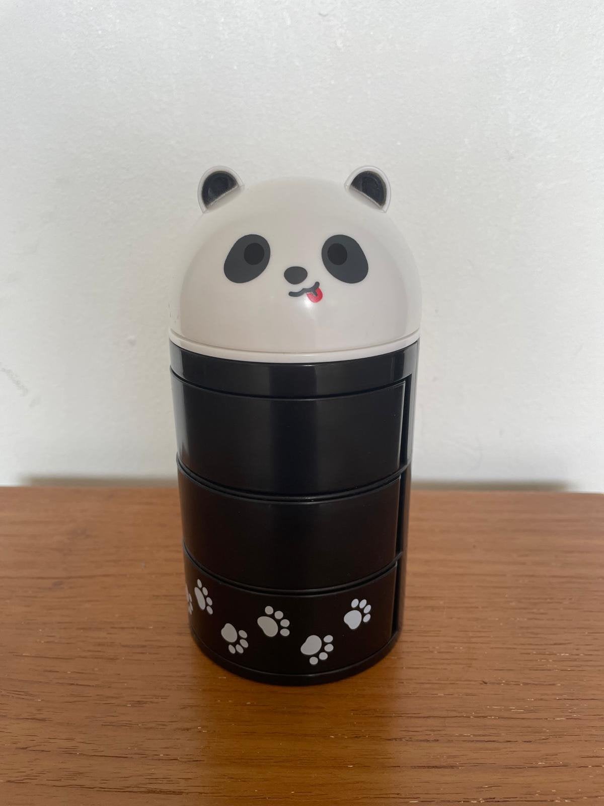 Panda Kawaii stapelbaar opbergbakje bureau, Ophalen of Verzenden, Zo goed als nieuw