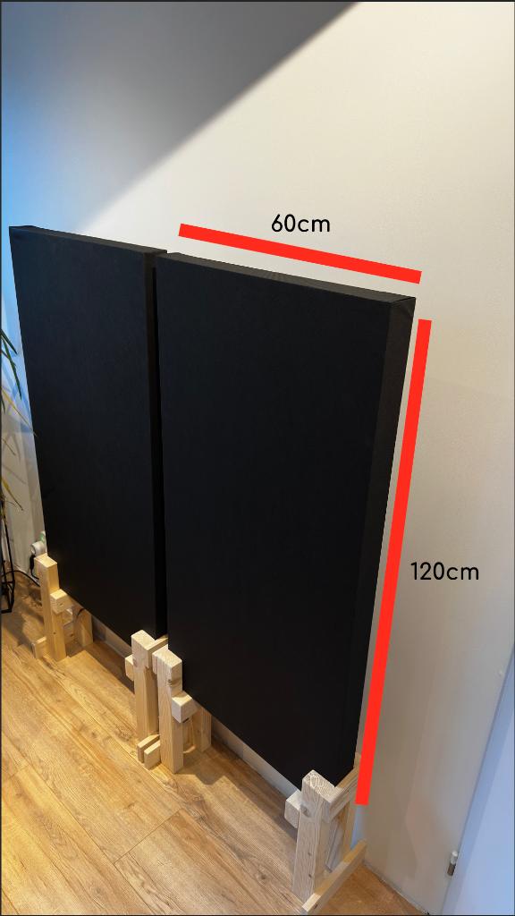 Akoestische Panelen muziekstudio Incl. Statief (Geen Boren!), Ophalen of Verzenden, Nieuw, Overige materialen, 50 tot 100 mm