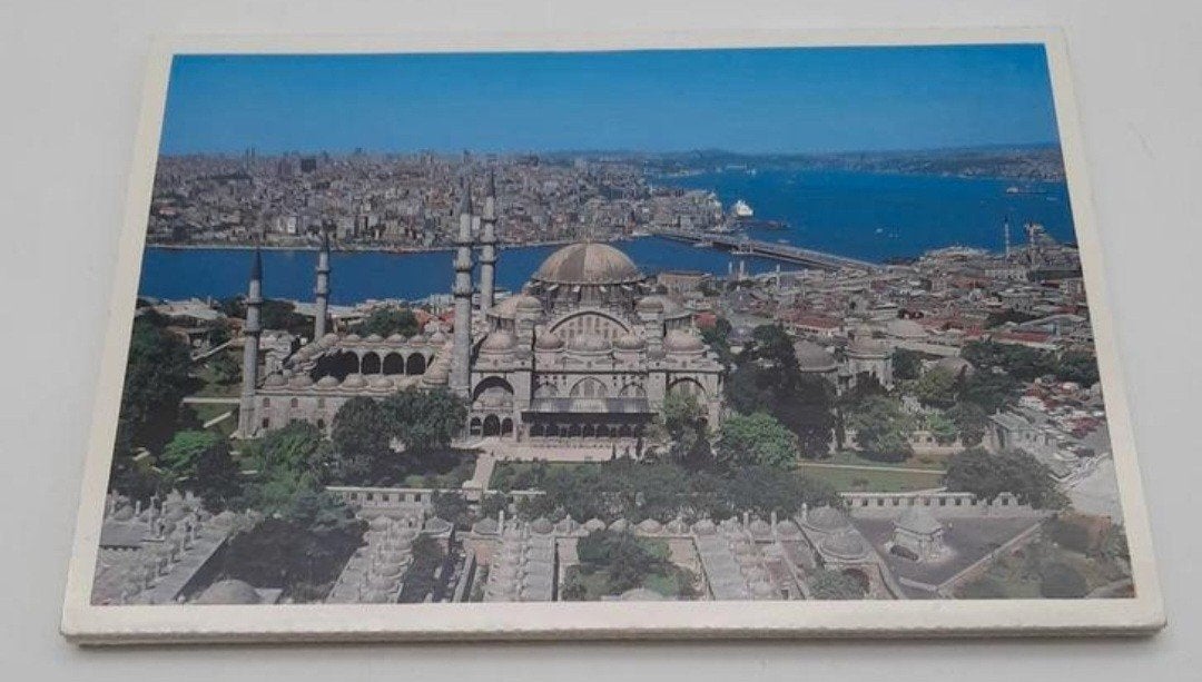 Ansichtkaarten map Turkse Suleymaniye Moskee 12 kaarten, Ophalen of Verzenden, 1980 tot heden, Ongelopen, Overig Europa
